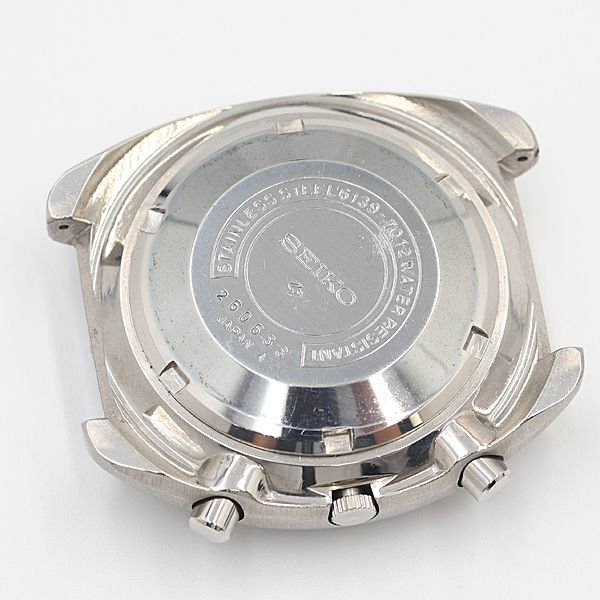 デッドストック級 稼働 良品 セイコー 6139-7012 クロノグラフ デイデイト 黒文字盤 AT トップのみ メンズ腕時計 OGH 108ABC5848200