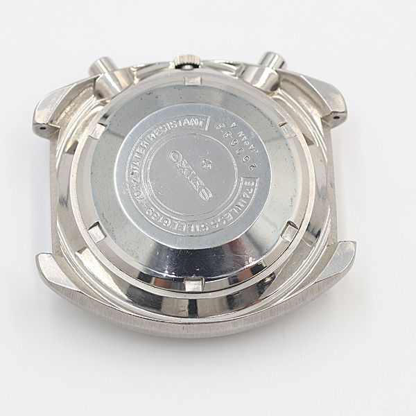 デッドストック級 稼働 良品 セイコー 6139-7012 クロノグラフ デイデイト 黒文字盤 AT トップのみ メンズ腕時計 OGH 108ABC5848200