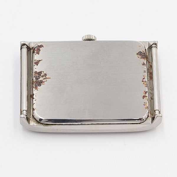 デッドストック級 オメガ ジュネーブ スクエア ネイビー文字盤 アンティーク 手巻 純正尾錠付 トップのみ メンズ腕時計 OGH 23ABC5725000