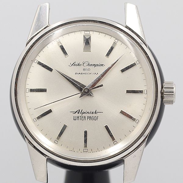 デッドストック級 稼働 良品 セイコー 850 チャンピオン シルバー文字盤 手巻 トップのみ メンズ腕時計 OGH 125ABC0561300のサムネイル