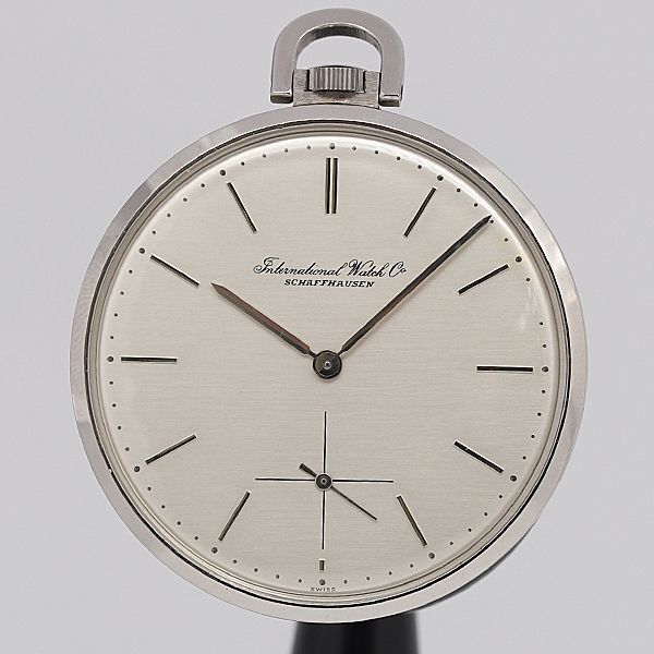 デッドストック級 稼働 手巻き IWC シャフハウゼン シルバー文字盤 懐中時計 ポケットウォッチ KOR 5689ABC5208500