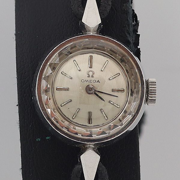 デッドストック級 オメガ シルバー文字盤 手巻 レディース腕時計 OGH 9281ABC0550100