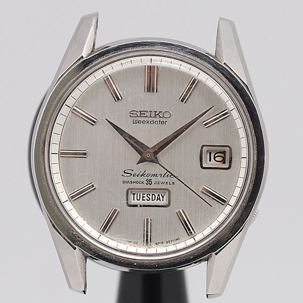 デッドストック級 AT セイコー セイコーマチック 6218-8971 ウィークデーター トップのみ シルバー文字盤 メンズ腕時計 KOR 1779ABC5837000のサムネイル
