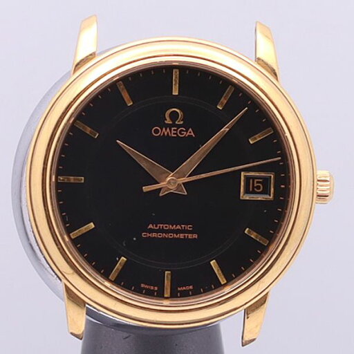 デッドストック級 稼働 良品 オメガ AT 4601.54.11 デビル 18K/750 41.0g 黒文字盤 トップのみ メンズ腕時計 2461ABC8577520 YSD デッドストック級 稼働 良品 オメガ AT 4601.54.11 デビル 18K/750 41.0g 黒文字盤 トップのみ メンズ腕時計 2461ABC8577520 YSD