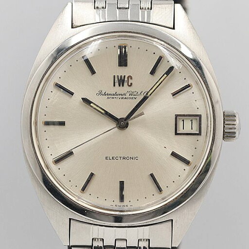 デッドストック級 IWC シャフハウゼン 2023253 エレクトロニック シルバー文字盤 デイト メンズ腕時計 OGH 2842ABC3119600 デッドストック級 IWC シャフハウゼン 2023253 エレクトロニック シルバー文字盤 デイト メンズ腕時計 OGH 2842ABC3119600
