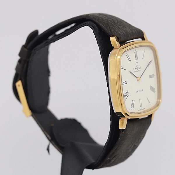 デッドストック級 オメガ デビル 白文字盤 QZ メンズ腕時計 KOR ABC4800 1629100
