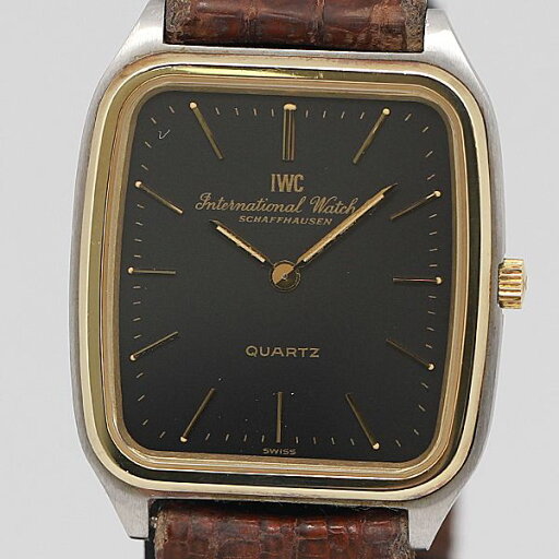 デッドストック級 IWC シャフハウゼン QZ 黒文字盤 メンズ腕時計 KOR ABC4743 0564300 デッドストック級 IWC シャフハウゼン QZ 黒文字盤 メンズ腕時計 KOR ABC4743 0564300