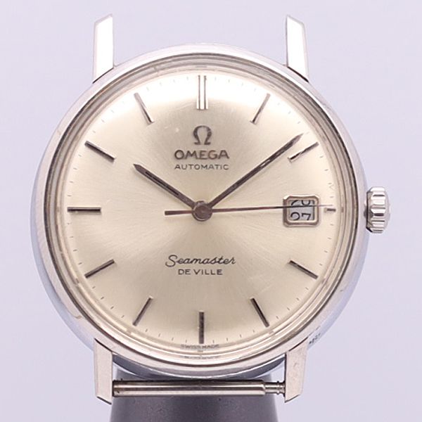 デッドストック級 オメガ AT/自動巻 シーマスター デビル デイト シルバー文字盤 トップのみ メンズ腕時計 -200 2500ABC0699300 YSD