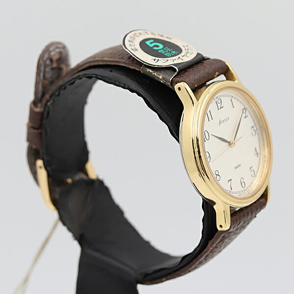 デッドストック級 稼働 美品 セイコー アベニュー SAKR080 銀文字盤 ラウンド QZ メンズ腕時計 NSY13938ABC 2000000 NSK