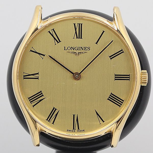 □□□　商品ランクの説明　□□□ 【S】 新古・未使用品 【5】 数回使用程度の美品 【4】 多少の傷み・汚れがあるが程度良好の良品 【3】 傷み・汚れがある、一般的な使用感のあるお品 【2】 使用できるが、傷み・汚れが多く見受けられるお品 【1】 動作未確認・ジャンク品 ※ランク1の商品は、外装及び機械パーツの欠損及び破損汚損、動作不良、リューズ操作不良、腕時計のベルトが社外品等があった場合もジャンク品となりますので、全て現状でのお取引となり返品不可となります。 ※腕時計以外の商品も同様に、商品の瑕疵を理由に返品の対象にはなりません。 ※当店独自の程度表です。大体の目安としてお考えください。 〜〜〜〜〜〜〜〜〜〜〜〜〜〜〜〜〜〜〜〜〜〜〜〜〜〜〜〜〜 □□□　商品説明　□□□ ・ランク 【4】 ・サイズ 腕回り　：　トップ直径約31mm ・付属品 画像一式 ※サイズの若干の誤差はご了承下さい。