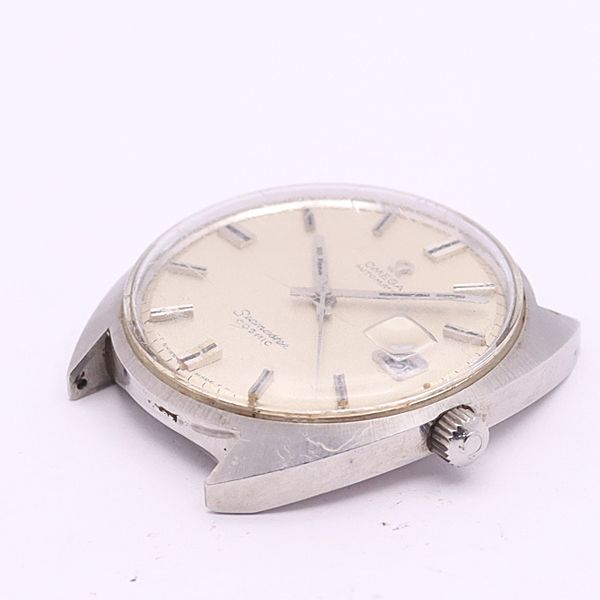 デッドストック級 稼働 オメガ AT 166026 シーマスター コスミック シルバー文字盤 トップのみ メンズ腕時計 -700 2489ABC0080300 YSD