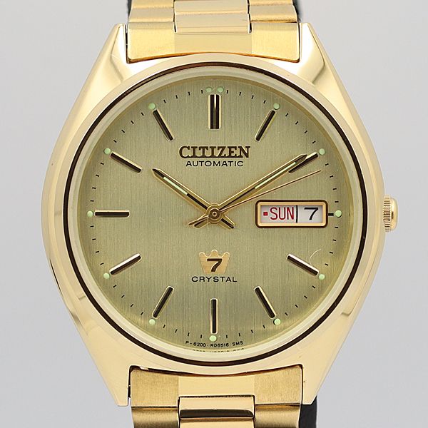 Citizen Crystal Seven 27 Jewels automatic ACSS 2809-Y / case Citizen Crystal Seven 27 Jewels automatic ACSS 2809-Y / case