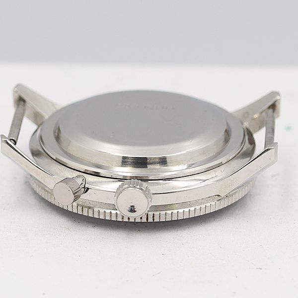 デッドストック級 稼働 良品 セイコー モノプッシャークロノグラフ 5717-8990 銀 手巻 ヴィンテージ メンズ腕時計 NSY13309ABC2594900 8ANT