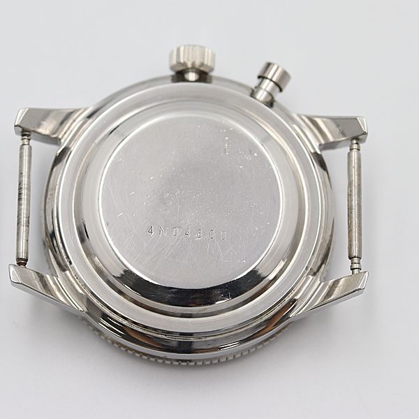 デッドストック級 稼働 良品 セイコー モノプッシャークロノグラフ 5717-8990 銀 手巻 ヴィンテージ メンズ腕時計 NSY13309ABC2594900 8ANT