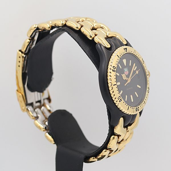 デッドストック級 タグホイヤー 593.317C 200M デイト 黒文字盤 QZ メンズ腕時計 OGH 9011ABC5635400