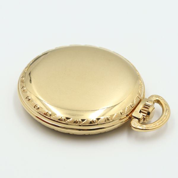 デッドストック級 箱/保証書付 ウォルサム 手巻き スモセコ ラウンド アンティーク 白文字盤 懐中時計 9350ABC5397100STU