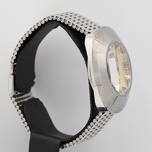 デッドストック級 稼働 良品 保/箱付 ラドー ダイアスター AT/自動巻 ゴールド文字盤 デイト メンズ腕時計 OGH 9408ABC0123200