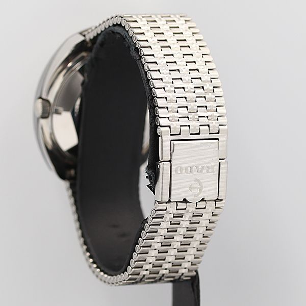 デッドストック級 稼働 良品 保/箱付 ラドー ダイアスター AT/自動巻 ゴールド文字盤 デイト メンズ腕時計 OGH 9408ABC0123200