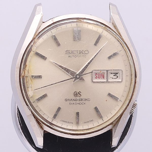 デッドストック級 セイコー AT 6246-9000 グランドセイコー デイデイト シルバー文字盤 トップのみ メンズ腕時計 9692ABC0821010YSD