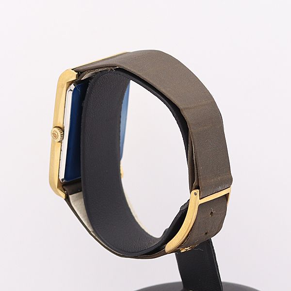 デッドストック級 稼働 良品 オメガ 手巻き ジュネーブ ブラウン文字盤 スクエア メンズ腕時計 7115ABC5811300KNK