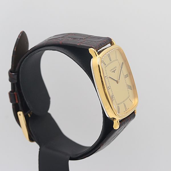 デッドストック級 箱付 稼働 美品 ロンジン 832-1209 ゴールド アイボリー文字盤 手巻 メンズ腕時計 NSY12015ABC2000000 OOG