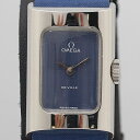 デッドストック級 オメガ デビル 手巻き レクタンギュラー ネイビー文字盤 レディース 腕時計 OGH 4674ABC2784100