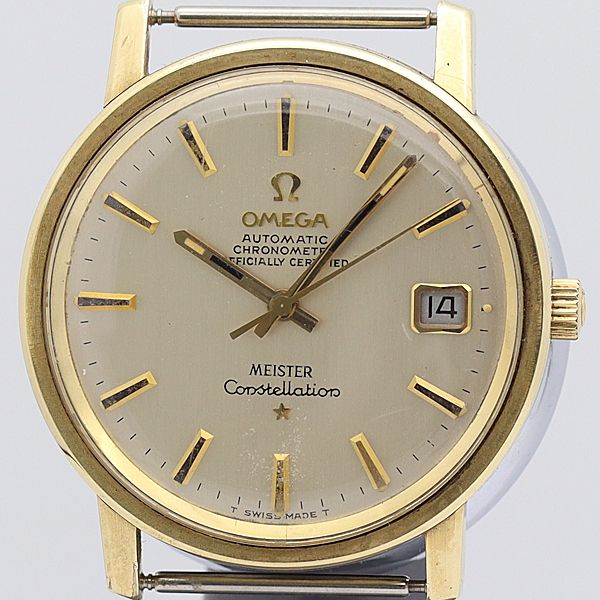 デッドストック級 稼働 良品 オメガ AT コンステレーション マイスター シャンパン文字盤 トップのみ メンズ腕時計 2729ABCXYZ2648000IKE