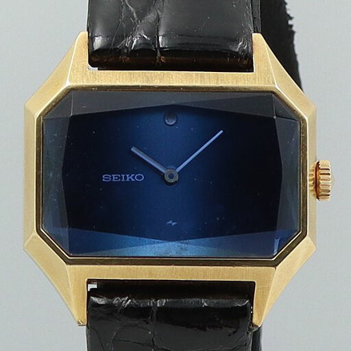 デッドストック級 稼働 良品 箱付 セイコー 手巻き 2220-3210 18K刻印 カットガラス ブルー メンズ腕時計 9763ABC 0892810STU デッドストック級 稼働 良品 箱付 セイコー 手巻き 2220-3210 18K刻印 カットガラス ブルー メンズ腕時計 9763ABC 0892810STU