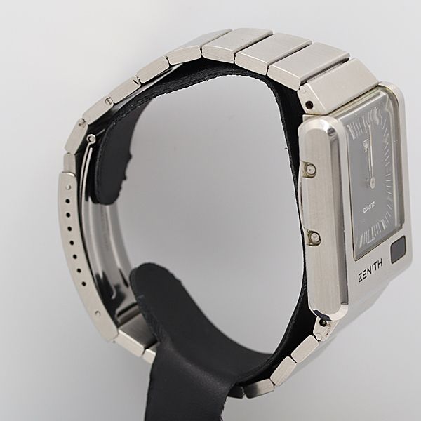 デッドストック級 ゼニス タイムコマンド QZ グレー文字盤 02.0014.471 メンズ腕時計 OGH 7570ABC5253600