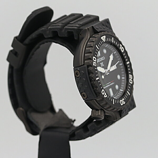 デッドストック級 稼働 美品 セイコー プロスペックス ジウジアーロデザイン 7N36-0AJ0 黒文字盤 QZ メンズ腕時計 NSY14822ABC0036300 1ERT