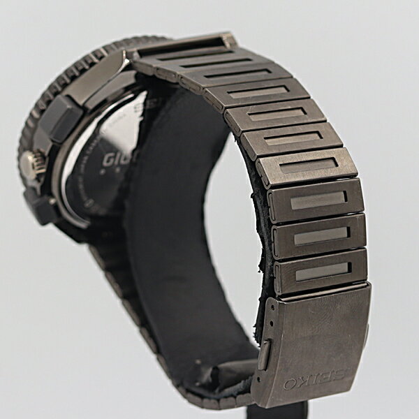 デッドストック級 稼働 美品 セイコー スピリット ジウジアーロデザイン 7T12-0BD0 黒/桃 デイト QZ メンズ腕時計 NSY14848ABC9096200 1ERY