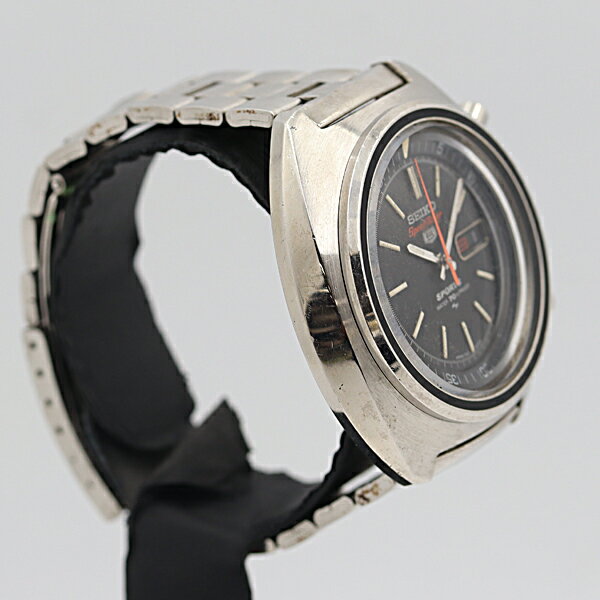 デッドストック級 セイコー5スポーツ スピードタイマー 7017-6010 デイデイト 黒文字盤 AT/自動巻 メンズ腕時計 NSY14937ABC 2000000 NSK