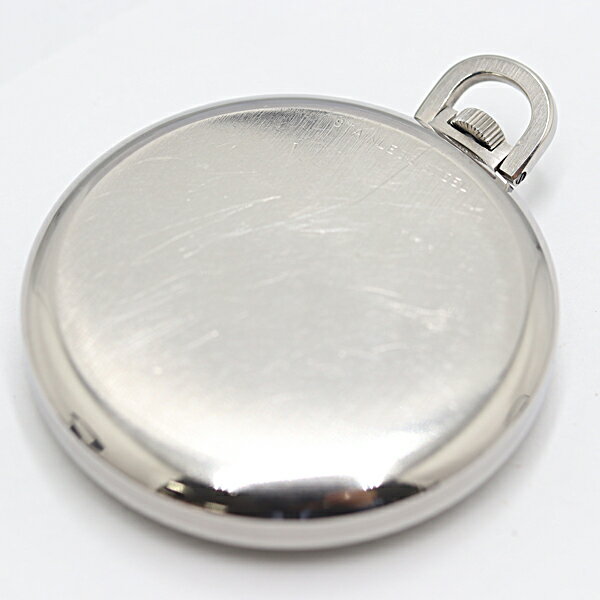 デッドストック級 稼動 IWC シルバー文字盤 懐中 手巻き 腕時計 0292600 3ANT KTU 15527 ABC