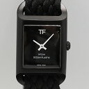 デッドストック級 保/箱付 稼働 美品トムフォード TFT004001 黒文字盤 QZ メンズ腕時計 0026400 5MGT KTU ABC 16038