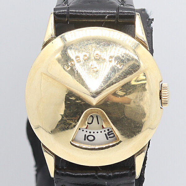 デッドストック級 稼働 ロードエルジン 鉄仮面 ジャンピングアワー 手巻 ホワイト文字盤 メンズ腕時計 ..