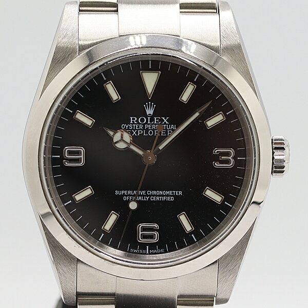 デッドストック級 ロレックス エクスプローラー? 114270 F562172 AT/自動巻 黒文字...