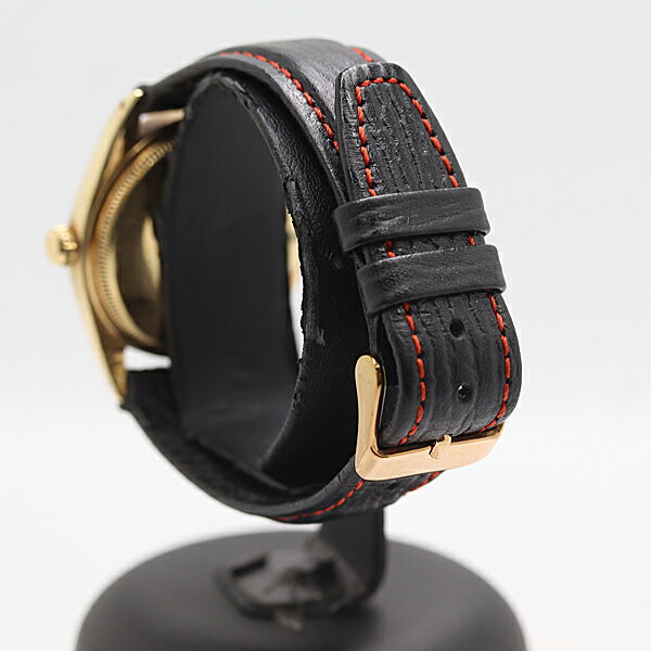 デッドストック級 稼働 ロレックス オイスターパーペチュアル 14K/585 42.6g 1005 AT/自動巻 黒文字盤 メンズ腕時計 0049940 9ERT ABC16737