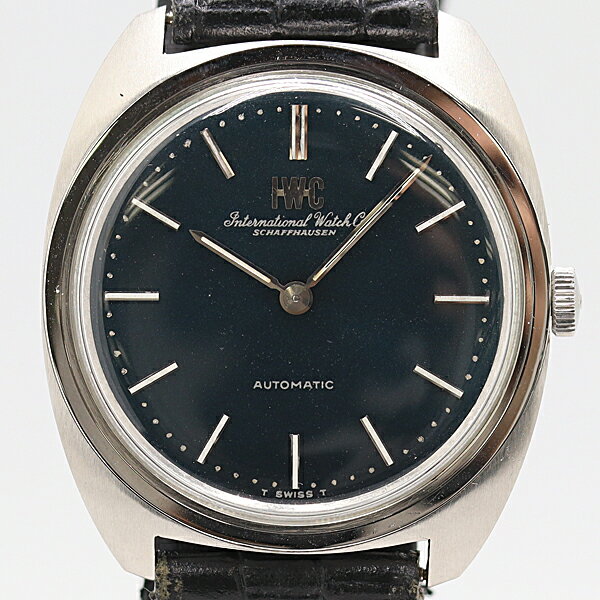 デッドストック級 稼働 良品 IWC 1911687 AT/自動巻 ネイビー文字盤 メンズ腕時計 0032010 10ERT ABC17140 SMZ(2)