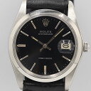 オイスター 腕時計（メンズ） デッドストック級 稼働 良品 ロレックス オイスターデイト 黒文字盤 手巻 メンズ腕時計 OGH 1982ABC5499020