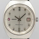 ラドー デッドストック級 稼働 良品 ラドー 11836 マルコポーロ デイト シルバー文字盤 AT メンズ腕時計 OGH 2036ABC0774100
