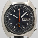 デッドストック級 稼働 良品 セイコー 6139-7012 クロノグラフ デイデイト 黒文字盤 AT トップのみ メンズ腕時計 OGH 108ABC5848200