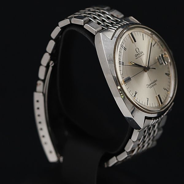 極上 希少アンティーク AT オメガ シーマスター コスミック デイト シルバー文字盤 メンズ腕時計 デッドストック KOR ABC5961500