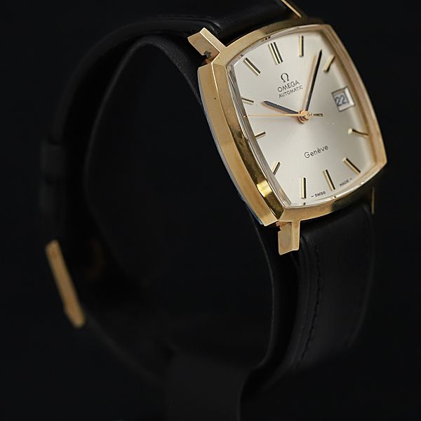 極上 希少アンティーク AT オメガ デビル デイト シルバー文字盤 メンズ腕時計 デッドストック KOR ABC0561300