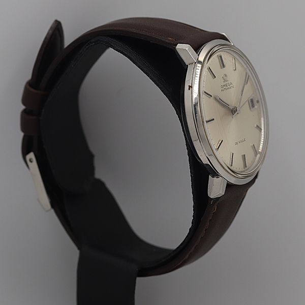 デッドストック級 稼働 良品 オメガ デビル シルバー文字盤 デイト AT/自動巻 メンズ腕時計 OGH 5415ABC0897300