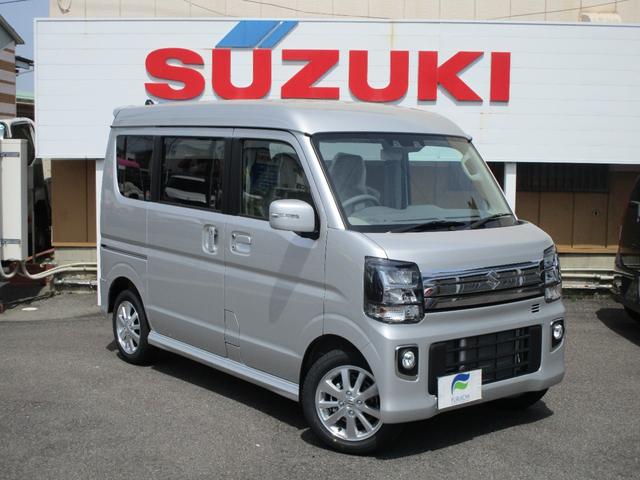 中古車 軽自動車 ゴールド・シルバー 金色 銀色 4WD ガソリン DA17W スズキの新車・登録済未使用車・届出済未使用車がお値打 ハイルーフ　ワンアクションパワースライドドア　電動オートステップ