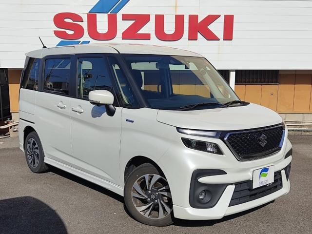 中古車 ミニバン/ワンボックス ホワイト 白色 2WD ハイブリッド MA37S スズキの新車・登録済未使用車・届出済未使用車がお値打 純正8インチナビ　フルセグ　ETC　全方位カメラ　ドライブレコーダー