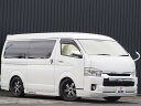 中古車 ミニバン/ワンボックス ホワイト 白色 2WD ガソリン TRH214W BADRUCKER17インチAW　ナスカーWレター ステリモ　100V電源　オートライト　Pスタート　BT　ETC　ドラレコ