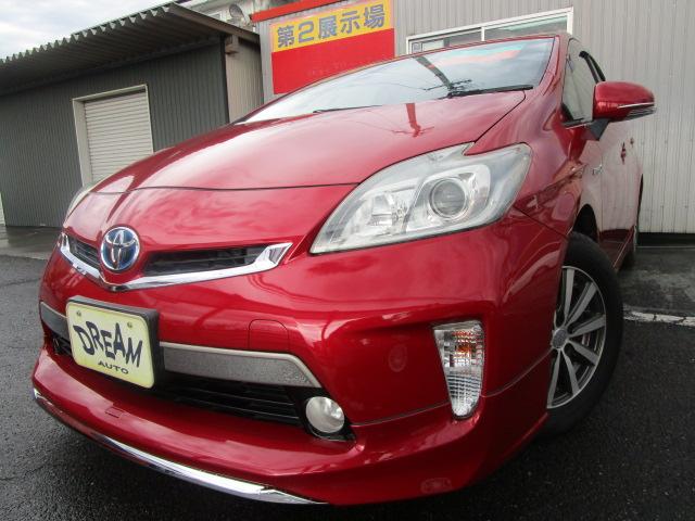 プリウス S（トヨタ）【中古】 中古車 セダン レッド 赤色 2WD ハイブリッド