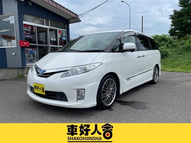 中古車 ミニバン/ワンボックス ホワイト 白色 4WD ハイブリッド AHR20W ナビ搭載！迷う道も知らない道も安心して走れます！ エアコン　パワーウィンドウ　運転席エアバッグ　助手席エアバッグ