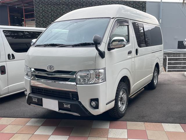 中古車 キャンピングカー ホワイト 白色 4WD 軽油 KDH205K お車の知識がなくても大丈夫！お気軽にお問合せ下さい！ エアコン　運転席エアバッグ